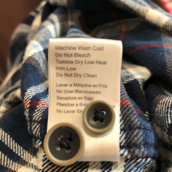 Jachs 2X Blue Plaid Flannel Button Down Shirt - Picture 5 of 5